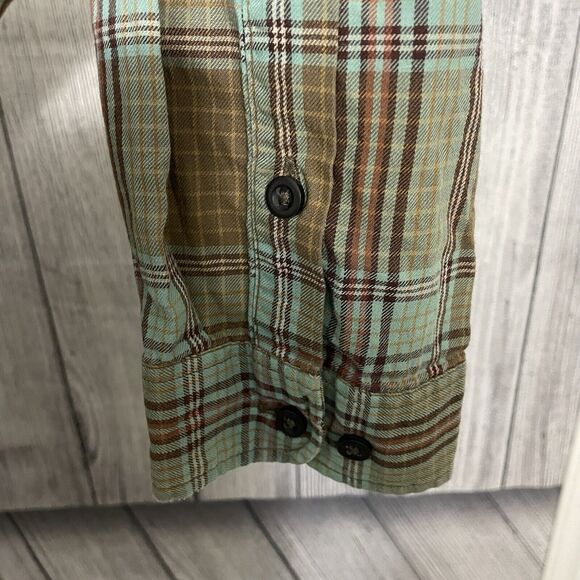 Patagonia Men's Large Multicolor Plaid Organic Cotton Button-Front Shirt - Picture 5 of 8
